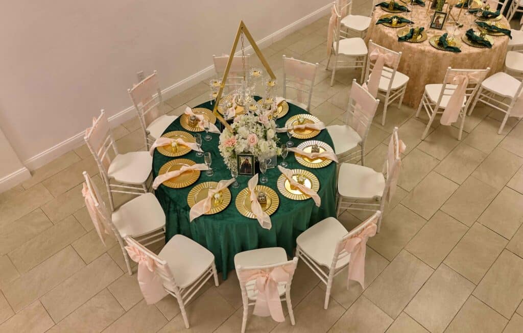 Event décor and centerpieces by Amore Events II, Casselberry FL — September 2024