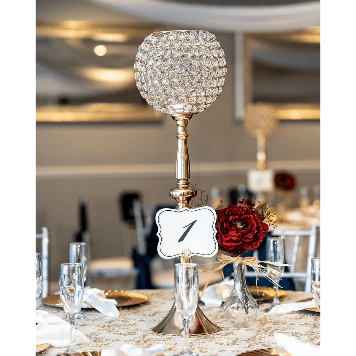 Floral centerpiece rental for weddings and quinceañeras, Amore Events II